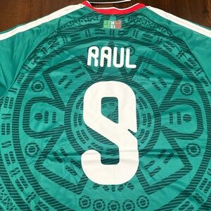 2026 Mexico Home Soccer Jersey RAUL #9 Fits 2XL—3XL Slim Fit